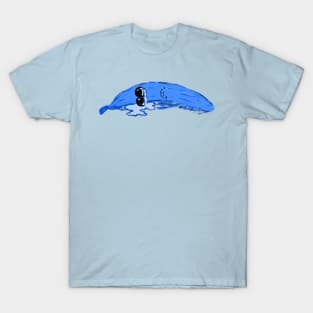 Lonely Crying Blue Banana Lying Down You Hurt My Peelings T-Shirt